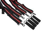 TOOL BELT PADDED SUSPENDERS/HARNESS WITH 4 X LOOPS, MAGNETIC PAD & DETACHABLE MOBILE PHONE BAG.