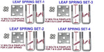 ‘U’ BOLTS & FISH PLATE FOR LEAF SPRING BOAT TRAILERS