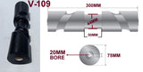 KEEL-300MM SELF CENTERING POLYURETHINE ROLLER WITH SUPER HEAVY-DUTY BRACKET &19MM SHAFT FOR BOAT TRAILERS