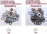 STAINLESS STEEL- M12-NYLOC NUTS/ SPLIT PIN & WASHERS