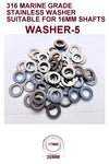 STAINLESS STEEL- M12-NYLOC NUTS/ SPLIT PIN & WASHERS