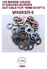 STAINLESS STEEL- M12-NYLOC NUTS/ SPLIT PIN & WASHERS