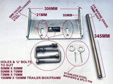 300MM SELF CENTERING POLYURETHINE ROLLER WITH SUPER HEAVY-DUTY BRACKET &19MM SHAFT FOR BOAT TRAILERS