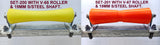 KEEL ROLLER--285MM OR 300MM POLYURETHINE ROLLERS FOR BOAT TRAILERS WITH 20MM BORE/19MM S/STEEL SHAFT & 2 X END CAPS.