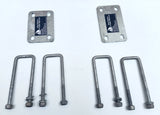 CLAMP PLATE FOR WOBBLY ROLLER SET WITH M10 'U' BOLTS TO CLAMP ANY BOX SIZE OF YOUR TRAILER