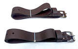 HEAVY DUTY OILED TOP GRAIN LEATHER, 32-INCH - 46-INCH WAIST SIZE BELT.