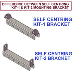 BOAT TRAILER GLIDER KIT - SELF CENTRING KIT -1 OR KIT-2 WITH POLYETHYLENE ROLLER & 3 HOLE BRACKET MEDIUM SIZE BOATS.