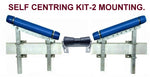 BOAT TRAILER GLIDER KIT - SELF CENTRING KIT -1 OR KIT-2 WITH POLYURETHANE ROLLER AND 19MM SHAFT  & 3 -HOLE BRACKET FOR LARGE AND MEDIUM BOATS.