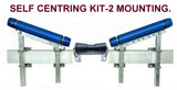 BOAT TRAILER GLIDER KIT - SELF CENTRING KIT -1 OR KIT-2 WITH POLYURETHANE ROLLER AND 19MM SHAFT  & 3 -HOLE BRACKET FOR LARGE AND MEDIUM BOATS.