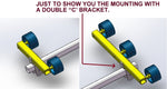 JET SKI  WOBBLE ROLLER ASSEMBLY- WITH DOUBLE ‘C’ BRACKET.