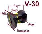 KEEL POLYURETHANE ROLLERS FOR BOAT TRAILERS-WITH 'C' BRACKET