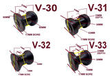 KEEL ROLLERS FOR BOAT TRAILERS WITH 16MM STAINLESS STEEL SHAFT