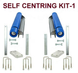 BOAT TRAILER GLIDER KIT - SELF CENTRING KIT -1 OR KIT-2 WITH POLYETHYLENE ROLLER & 3 HOLE BRACKET MEDIUM SIZE BOATS.